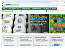 Tablet Screenshot of logoedgolfballs.com